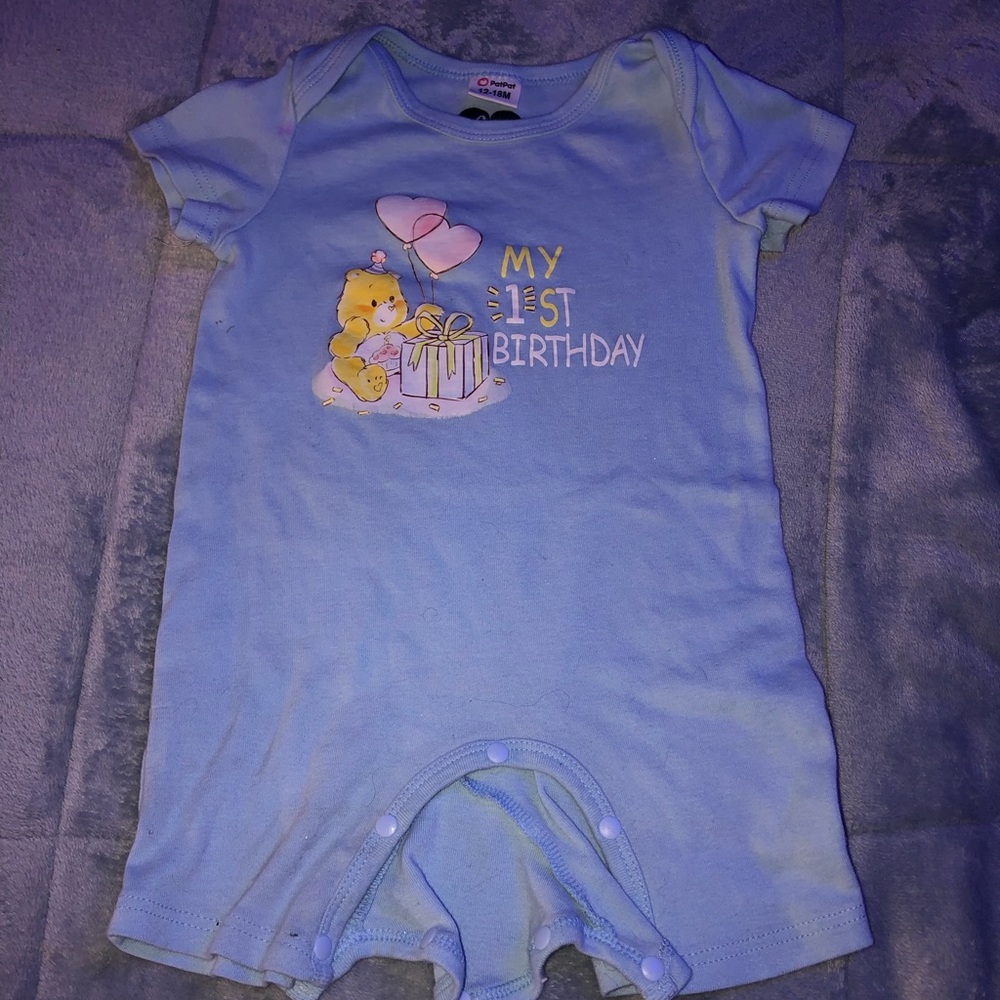 Blue 12-18 months onesie